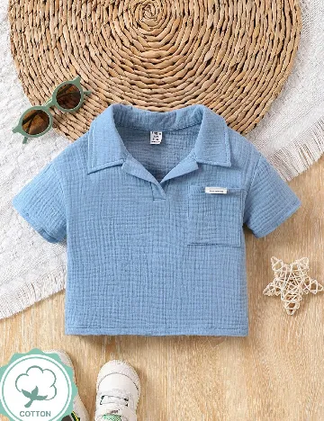 Camasa Shein Kids, albastru