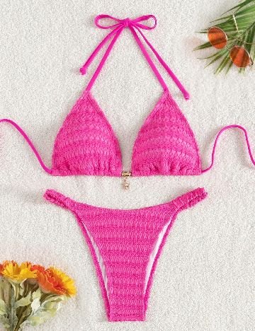 Costum de baie SHEIN, roz