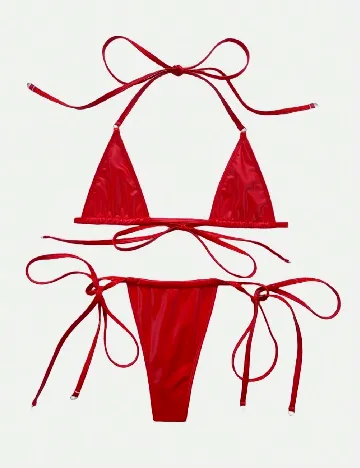 Costum de baie SHEIN, rosu