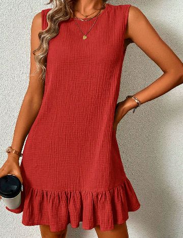 Rochie scurta SHEIN, rosu
