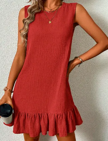 Rochie scurta SHEIN, rosu