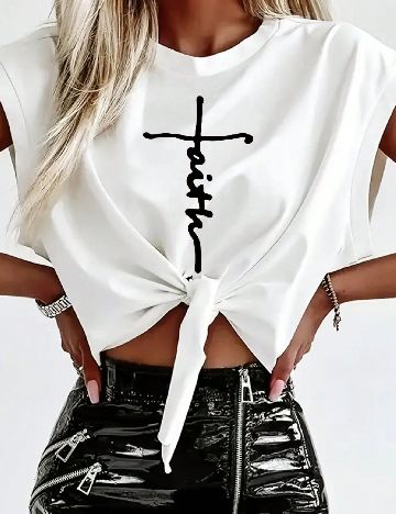 Top SHEIN, alb