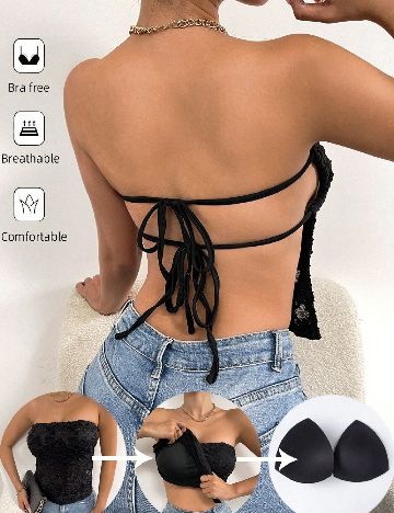 Top SHEIN, negru