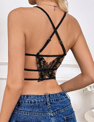 Top SHEIN, negru