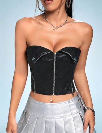 Top SHEIN, negru