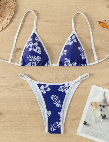 Costum de baie SHEIN, albastru