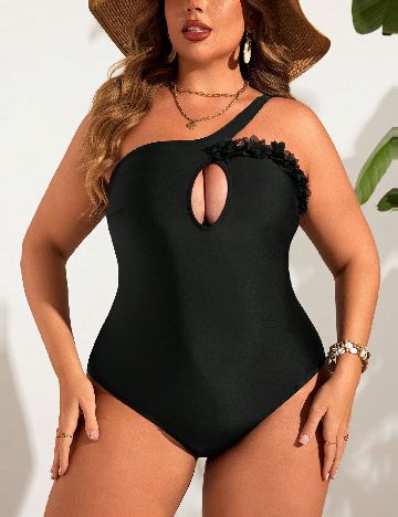 Costum de baie SHEIN CURVE, negru