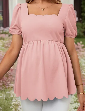 Bluza SHEIN Maternity, roz pudra