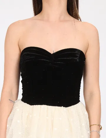 Rochie scurta Bershka, crem