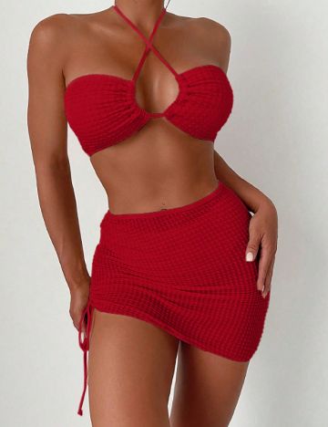 Costum de baie SHEIN, rosu