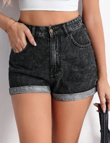 Pantaloni scurti SHEIN, negru