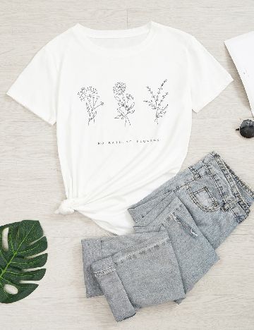 Tricou SHEIN, alb