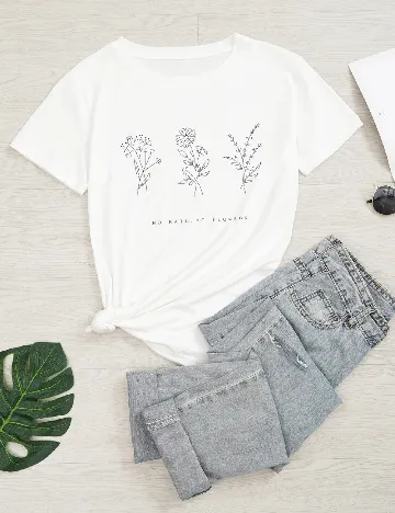Tricou SHEIN, alb