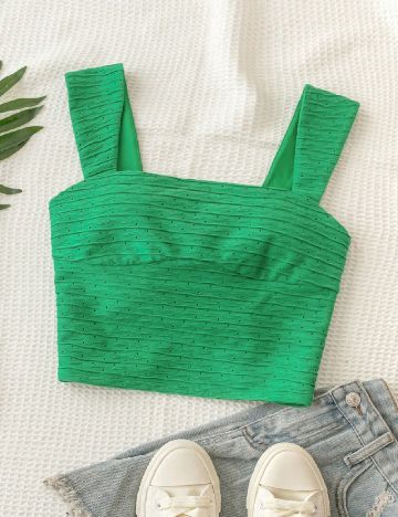 Top SHEIN, verde