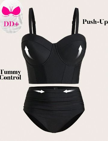 Costum de baie SHEIN, negru