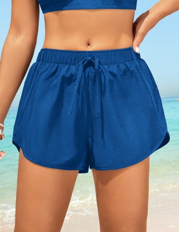 Pantaloni de plaja SHEIN, albastru