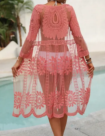 Kimono SHEIN, roz pudra