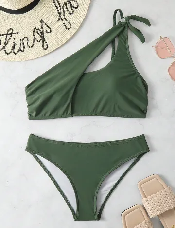 Costum de baie SHEIN, verde