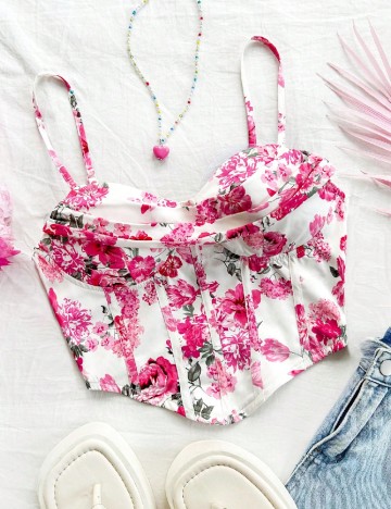 Top SHEIN, floral