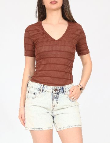 Pantaloni scurti Bershka, albastru deschis
