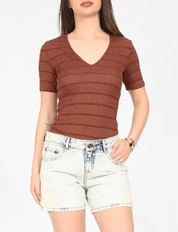 Pantaloni scurti Bershka, albastru deschis