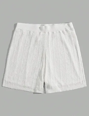 Pantaloni scurti SHEIN, alb