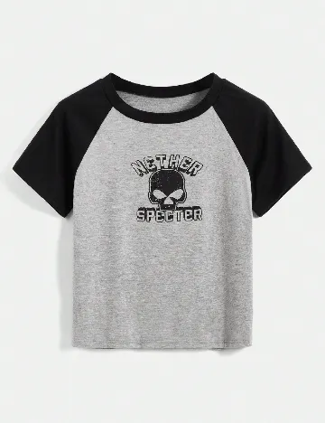 Tricou Romwe, gri