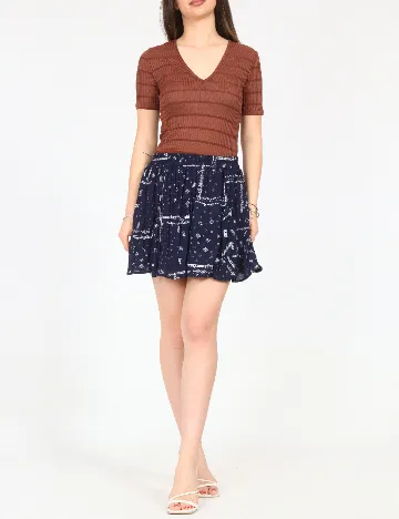 Fusta Bershka, bleumarin