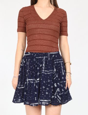 Fusta Bershka, bleumarin
