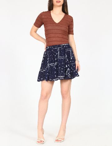 Fusta Bershka, bleumarin