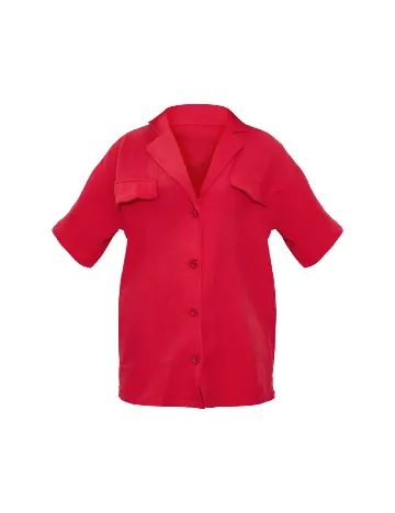 Camasa PrettyLittleThing, rosu