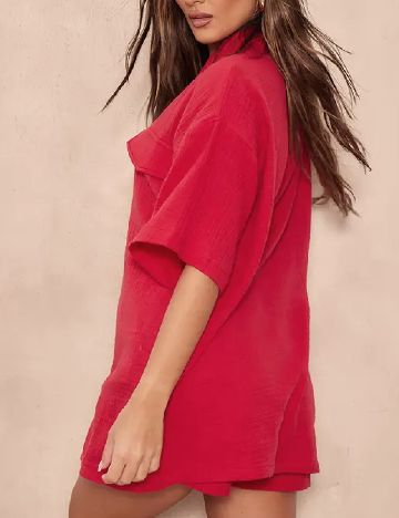 Camasa PrettyLittleThing, rosu