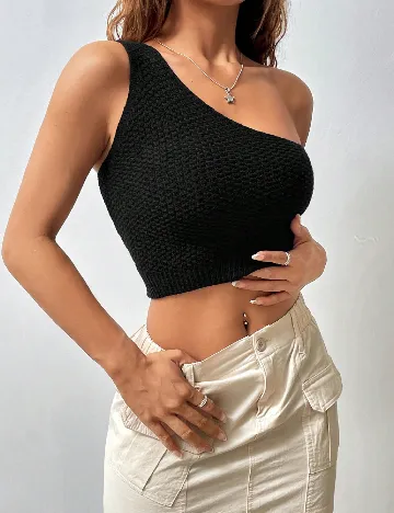 Top SHEIN, negru