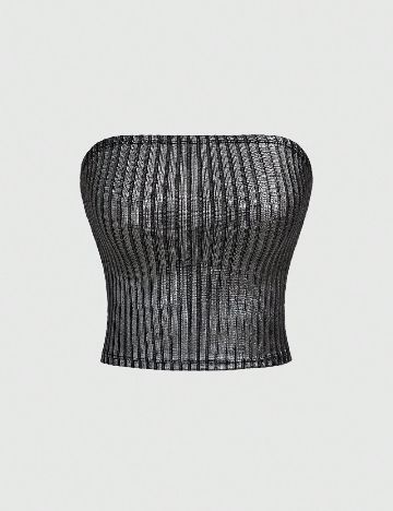 Top SHEIN, argintiu