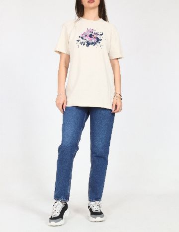 Tricou Oversize Zara, bej