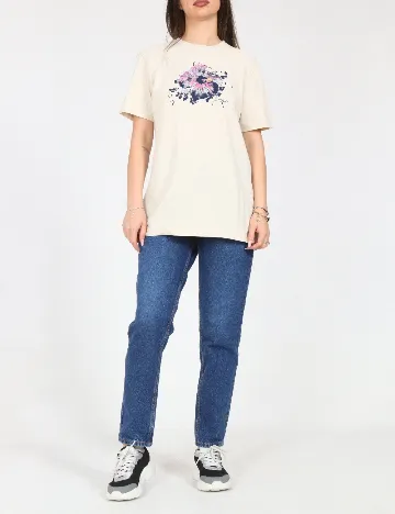 Tricou Oversize Zara, bej