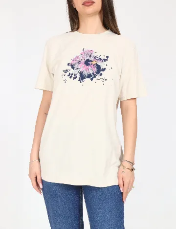 Tricou Oversize Zara, bej