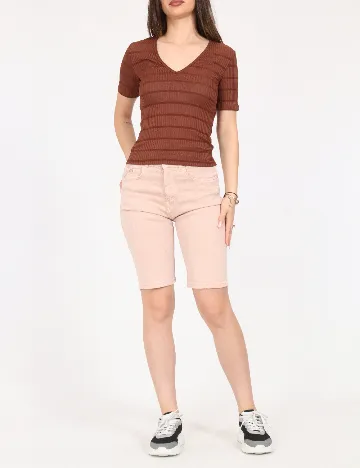Pantaloni scurti Zara, roz pudra