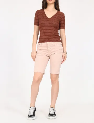 Pantaloni scurti Zara, roz pudra