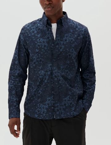 Camasa Matinique, bleumarin