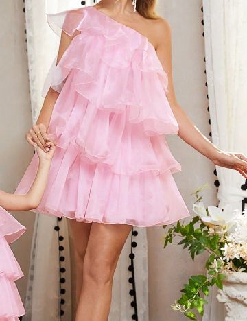Rochie scurta SHEIN, roz