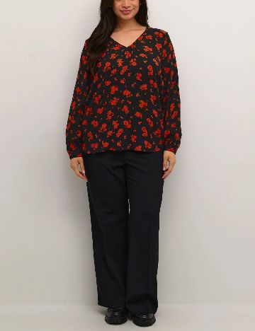 Bluza Kaffe Curve, negru