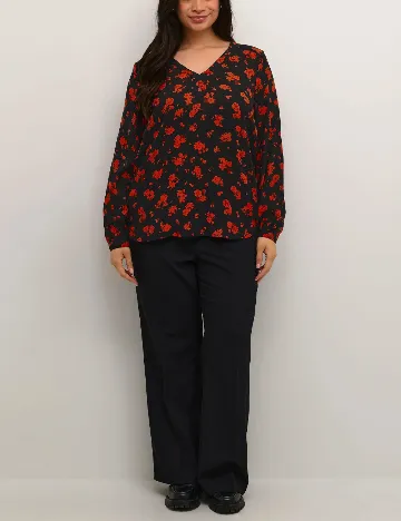 Bluza Kaffe Curve, negru