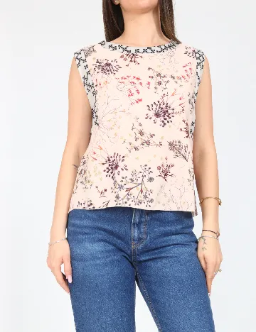 Top Zara, roz deschis