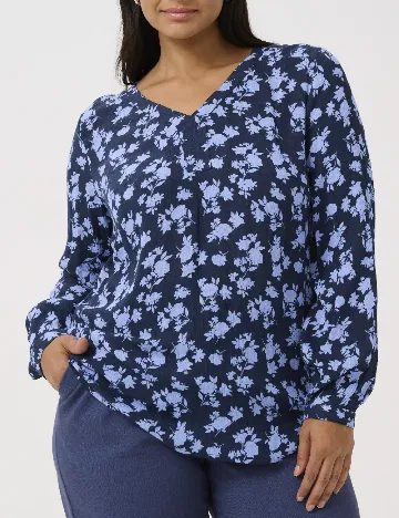 Bluza Kaffe Curve, bleumarin