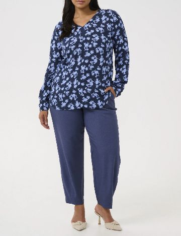 Bluza Kaffe Curve, bleumarin