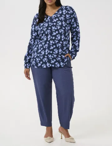 Bluza Kaffe Curve, bleumarin