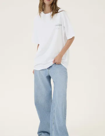Tricou Oversize My Essential Wardrobe, alb