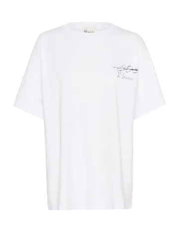 Tricou Oversize My Essential Wardrobe, alb