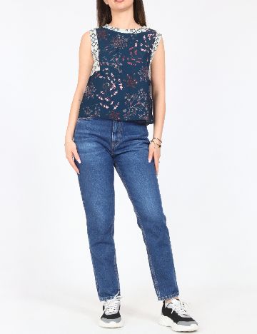 Top Zara, albastru